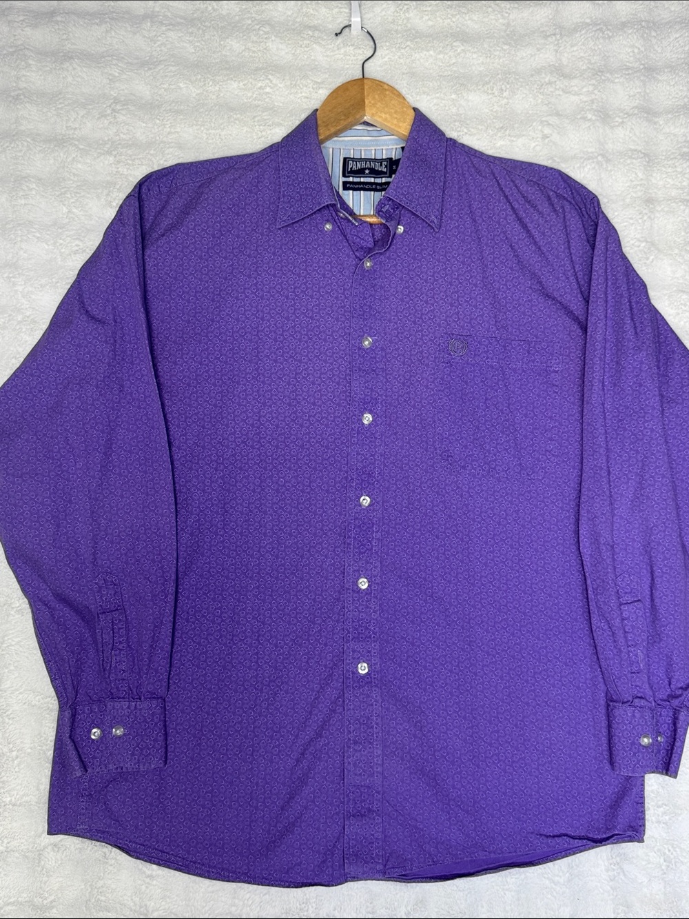 Panhandle Slim Purple Western Shirt Size M